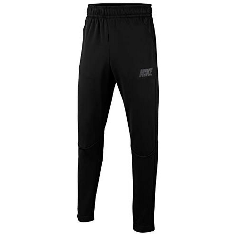 Nike Boys Dri-FIT Therma Fleece Training Pants (Black / Grey, Medium ...