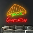 thumbnail image 2 of Handmadetneonsign Mexican Quesadillas Neon Sign, Quesadillas Wall Art Decor, Mexican Food Wall Decor, 2 of 4