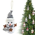 thumbnail image 2 of KDFWDM Cute Mini Snowman Plush Ornaments with Hats, Hanging Soft Dolls for Christmas Tree Decor, Boxed Set of Soft Plush Accessories for Holiday Home and Gifts, 2 of 7