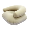 thumbnail image 1 of Luzkey Inflatable Lounge Chair Soft Inflatable Lounger for Courtyard Indoor Bedroom Beige, 1 of 8