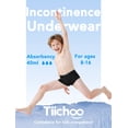 thumbnail image 3 of TIICHOO Washable Incontinence Underwear for Children Cotton Leak Proof Trunk for Teen Boys 5 Pack (Medium, 3 Black/2 Gray), 3 of 8
