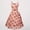 Pink Floral, variant on Vintage Style Women Dresses Cotton Linen Blend Square Neck