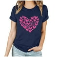 thumbnail image 1 of Birdeem T-Shirt à Col Rond Imprimé à Manches Courtes pour Femmes, Décontracté, Coupe Ample, 1 of 1