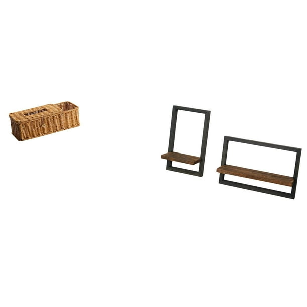 Estuche para pañuelos de escritorio,Caja de pañuelos faciales de papel retro de madera,Tapa para caja de pañuelos,porta servilletas de papel facial,Estantes de almacenamiento de