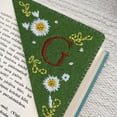 thumbnail image 1 of 🔖 26 Letters Elegant Hand Embroidered Corner Bookmark Bookmark Decoration Handmade Custom Letter Bookmark Hand Corner Bookmark Easter Crafts for Toddlers, 1 of 4