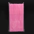 thumbnail image 1 of Nvzi Disposable Plastic Flexible Bendable Drinking Straws 100Pcs Straws for Juice Drinks-Pink, 1 of 5