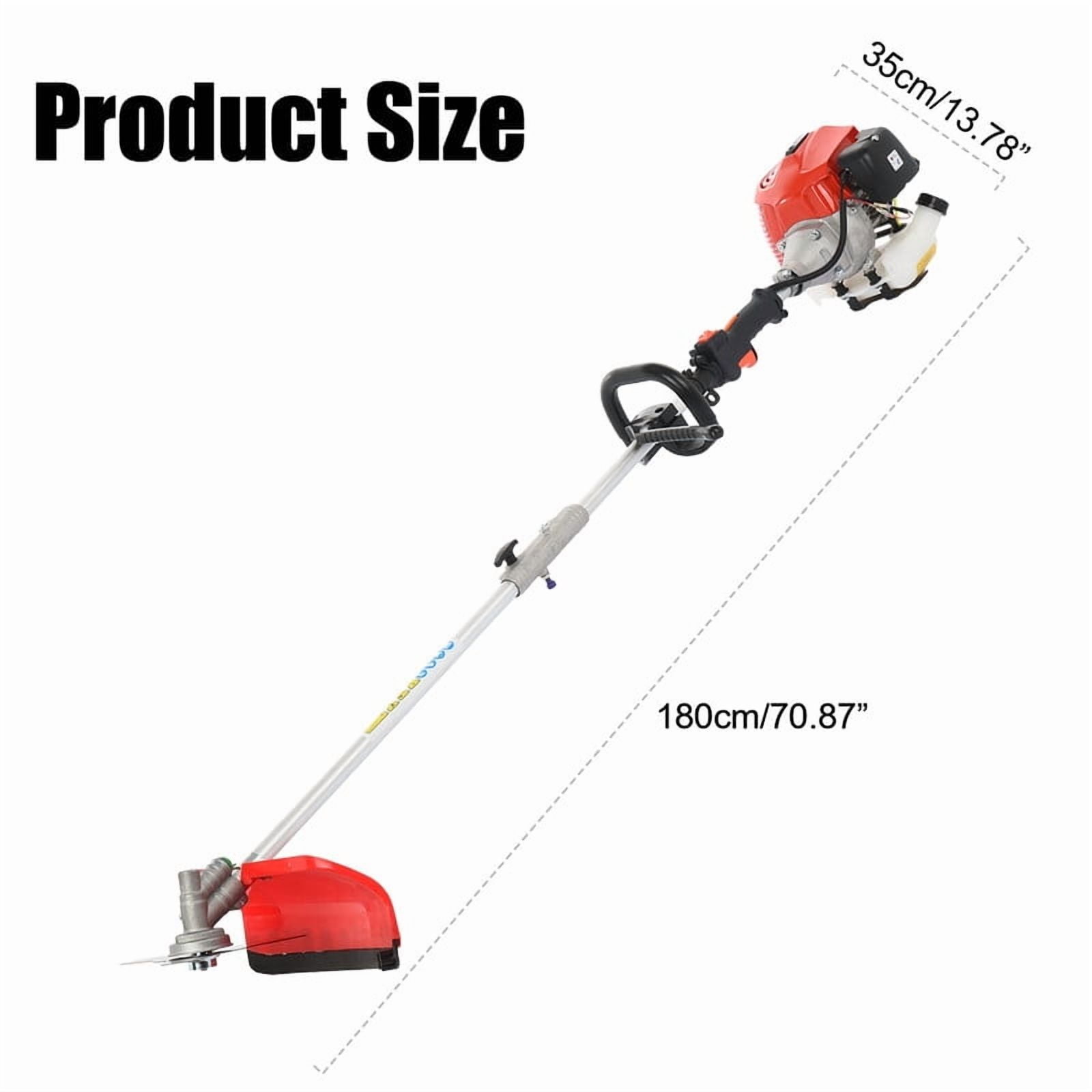 5 in 1 Gas Weed Eater, 52CC 2-Cycle Weed Eater Gas Powe, Gas Weed Wacker, 9500rpm Strong Power & Multi Functional Gas String Trimmer Brush Cutter for Yard & Garden