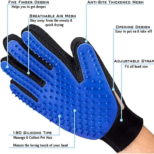 Guantes Para Quitar Pelo De Mascotas | Doble Cara Electroestática | Reutilizables Y Lavables | Para Gatos Y Perros