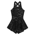 thumbnail image 3 of Alvivi Girls Jazz Modern Tap Dancewear Sleeveless Sequined Ballet Dance Leotard Dress 6-16, 3 of 7