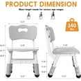 thumbnail image 2 of Kids Chair Adjustable Height Children Chairs Suitable for Children Age 2-8 with Foot Covers for Home Classroom Kindergarten and Children's venues Two-Pack, 2 of 14