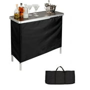Trademark Innovations Portable Bar Table - Carrying Case Included - 39" L x 15" W x 35" H