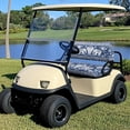 thumbnail image 4 of Pzuqiu Elephant & Floral Golf Cart Seat Cover Set - Stretch-Fit, Breathable Polyester Protector | Universal Fit for 2-Seater Carts, All-Weather, 4 of 10