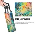 thumbnail image 4 of Yayeee 20oz Insulated Water Bottle Double Wall Stainless Steel with Flip Straw Lid, Colorful Plants, 4 of 7