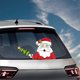 thumbnail image 4 of Scienceny Etiqueta engomada del limpiaparabrisas de la ventana trasera del coche de Papá Noel estilo de coche de Navidad divertido brazo que agita las Automoción decorativa y accesorios No.09 Scienceny VI1434-09B, 4 of 6