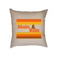 thumbnail image 1 of Shake and Bake - Cool 70s Colors Racing Decorative Linen Throw Cushion Pillow Case with Insert, 1 of 6