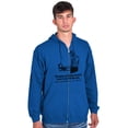 thumbnail image 4 of Full Time Job Fantasy Football Sports Zip Hoodie Sweatshirt Men Brisco Brands S, 4 of 5