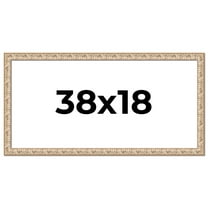 38x18 Frame White Real Wood Picture Frame Width 1.5 inches | Interior Frame Depth 0.5 inches |