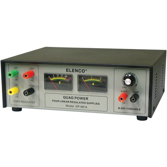 Elenco Quad Power Solid-state DC Power Supply