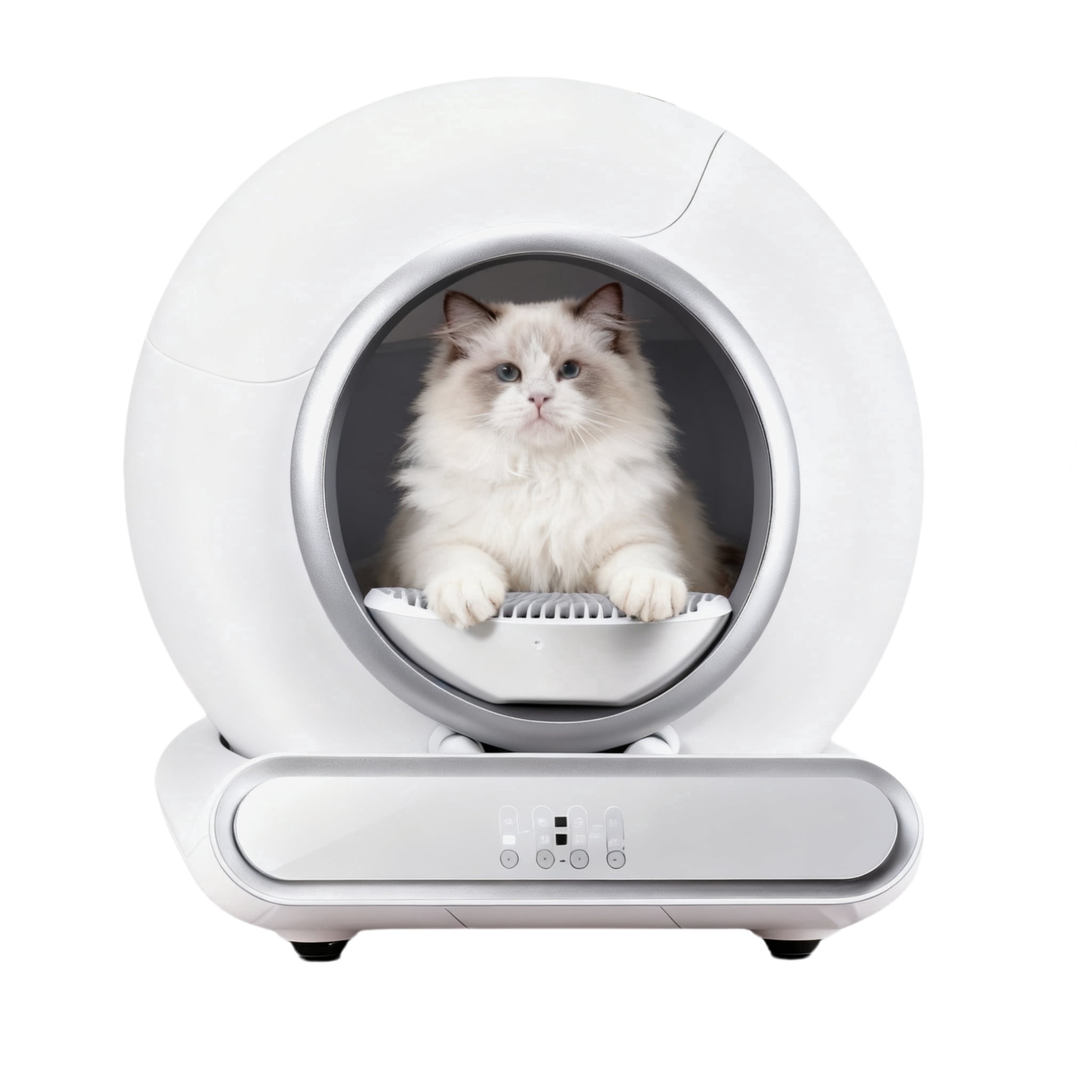 Automatic Litter Box, Upgraded Robot Self Cleaning Cat Litter Box for Multiple Cats, 65L+9L Extra Large, APP Control, Dual Safety Sensors, Odor Removal, 2 Rolls Liner Gift