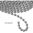 thumbnail image 3 of 4.5 MM Beaded Pull Chain Extension, Roller Blind Beaded Chain with 10 Matching Connectors(3 Meters/9.8 Feet), 3 of 7