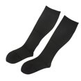 thumbnail image 2 of LJNYFDC Long Tube Compression Stockings Solid Color High Elasticity Breathable Below Knee Long Foot Protection Black/Mid Tube 1 Pair, 2 of 6