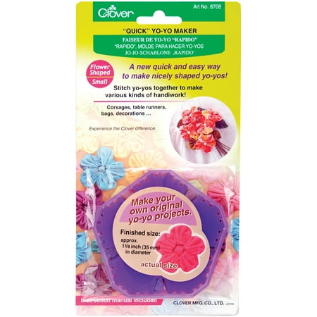 Quick Yo-Yo Maker-Flower 1-3/8", Pk 3, Clover