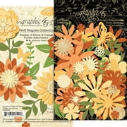 Graphic 45 Staples Flower Assortment-Shades Of Yellow & Orange