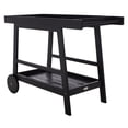 thumbnail image 6 of SAFAVIEH Renzo Transitional Outdoor Patio 2 Tier Bar Cart, Black, 6 of 13
