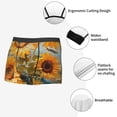 thumbnail image 3 of Balery Sunflower Field Art Calzoncillos bóxer para hombre, ropa interior de algodón suave y transpirable con cinturilla de nailon-Medium, 3 of 5