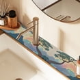 thumbnail image 2 of Yayeee Faucet Mat for Kitchen Sink 14.7" Diatomite Long Splash Guard Pad, Pine Tree Rainbow, 2 of 7