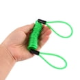 thumbnail image 3 of Moto scooter bicicleta alarma bloqueo de disco seguridad Registro cable anti -ladro seguro naranja fluorescente verde amarillo 3.5 mm 2 mm, 3 of 7