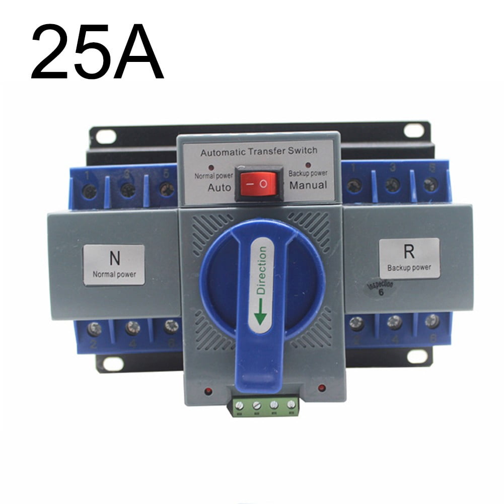 3P Dual Power Automatic Transfer Switch For Generator Changeover Switch  AC400V