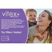 VH Nutrition Vitex Plus 650mg - Chaste Tree Berry Supplement for Women Healthy Hormone Balance & Fertility Support Formula - 60 Capsules