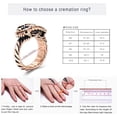thumbnail image 2 of Snake Shape Cremation Urn Ring for Ashes Memorial Cremation Jewelry for Loved One Ashes Holder Keepsake Ring for Men Women NO.6-NO.10, 2 of 7