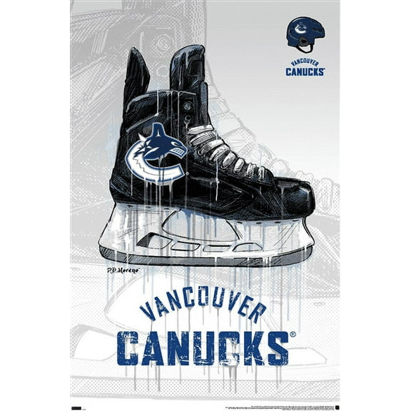 NHL Vancouver Canucks - Drip Skate 21 Wall Poster, 22.375" x 34"