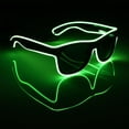 thumbnail image 3 of Soumake Led El Wire Glasses Light Up Glow Sunglasses Eyewear Shades For Nightclub Party Fashion, 3 of 7