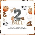thumbnail image 7 of Born Two Ball Birthday Decorations Sports Theme 2nd Birthday Party Decorations with Born 2 Ball Birthday Backdrop Banner for 2 Years Old Basketball Decors, 7 of 7