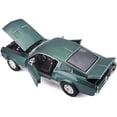 thumbnail image 3 of 1967 Ford Mustang GTA Fastback Green Metallic with White Stripes 1/18 Diecast Model Car by Maisto, 3 of 6