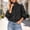 Black, variant on Cropped Bomber Jackets for Women Fashion Stand Collar Zip Up Outerwear Casual Long Sleeve Short Coat Pink S