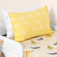 thumbnail image 3 of Top Cotton 2 Piece Twin Sheet Set - 210TC 100% Cotton Sheets with Deep Pockets (Summerland & Yellow), 3 of 6