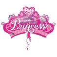 thumbnail image 2 of Anagram 32 Princess crown & gem Foil Mylar Balloon, Multicolor, 2 of 2