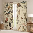 thumbnail image 2 of Homewish Animal Bird Deer Curtains Pack of 2 (42x84 Each) For Teens Boys Girls,Wildlife Hunting Curtains Blackout,Retro Vintage Bedroom Curtains,Breathable Home Decor, 2 of 6