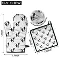 thumbnail image 6 of Cute Bulldog Kitchen Oven Mitt and Pot Holder Sets 2 Pcs for Baking, Cooking and Grilling, Heat Resistant Up To 392 °F, 6 of 7