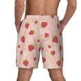thumbnail image 4 of Balery Strawberries Mens Swim Trunks Swim Shorts for Men Quick Dry Inseam Beach Shorts with Compression Liner Pocket-X-Large, 4 of 9