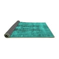 thumbnail image 2 of Ahgly Company Indoor Rectangle Persian Turquoise Blue Traditional Area Rugs, 2' x 5', 2 of 4