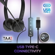 Adesso Headset with Push to talk Volume Answer/End Call Controls XtreamP4TTAA