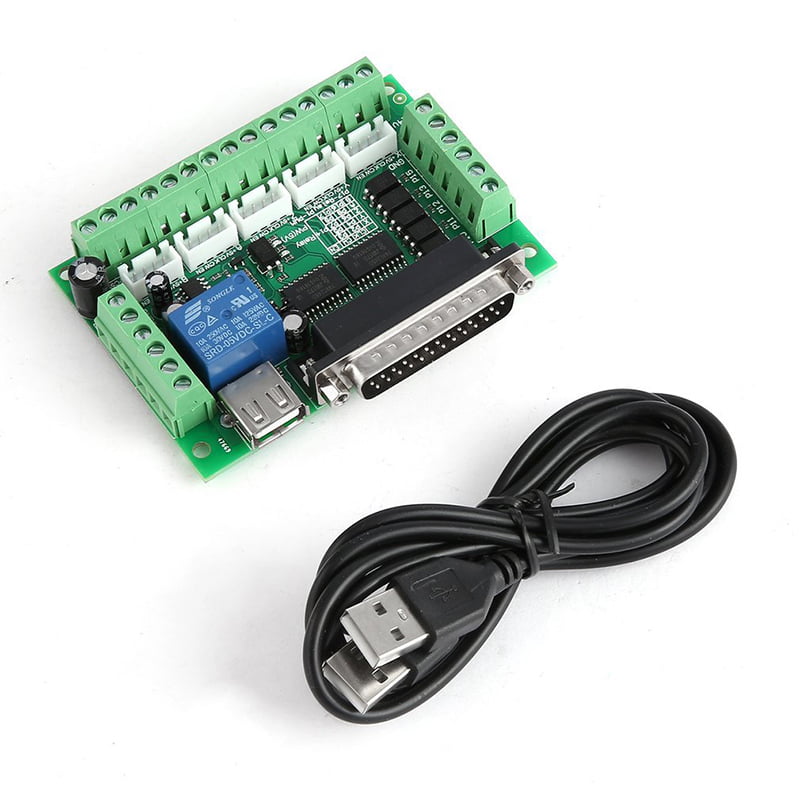 MACH 3 5 Axis CNC Interface Board For Stepper Motor Driver Mach3 With USB Cable 