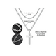 thumbnail image 2 of Collar Cadenas Cruz Dijes Acero Inoxidable Hombres Joyeria Xtellar blanco, 2 of 4