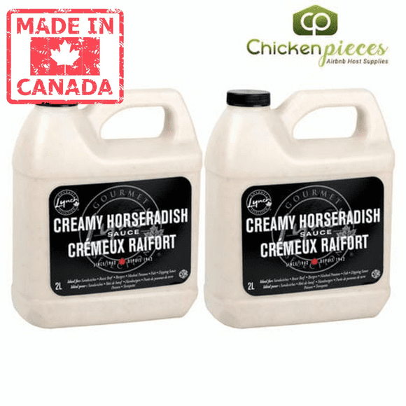 Lynch Sauce Horseradish Creamy 2L/4.22Lbs (2/Case)-Canadian Made