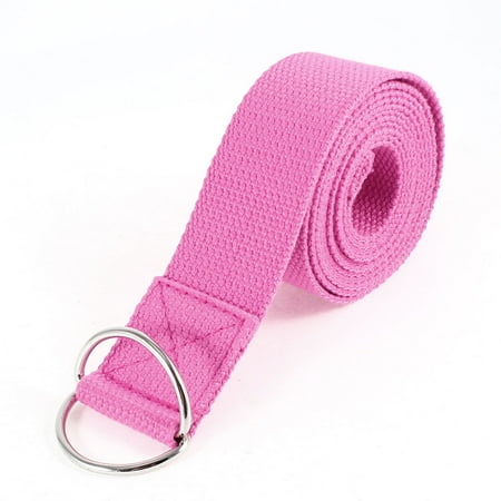 Unique Bargains 6Ft Lady Femme Nylon Yoga Sangle Ceinture Rose